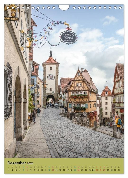 Produktbild: Rothenburg ob der Tauber (Wandkalender 2026 DIN A4 hoch), CALVENDO Monatskalender