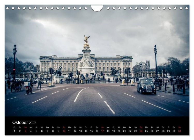 Produktbild: London an der Themse (Wandkalender 2027 DIN A4 quer), CALVENDO Monatskalender