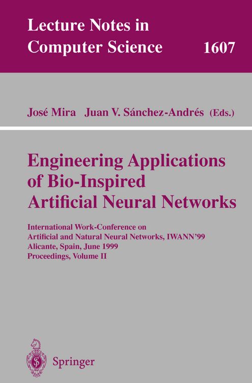 Produktbild: Engineering Applications of Bio-Inspired Artificial Neural Networks