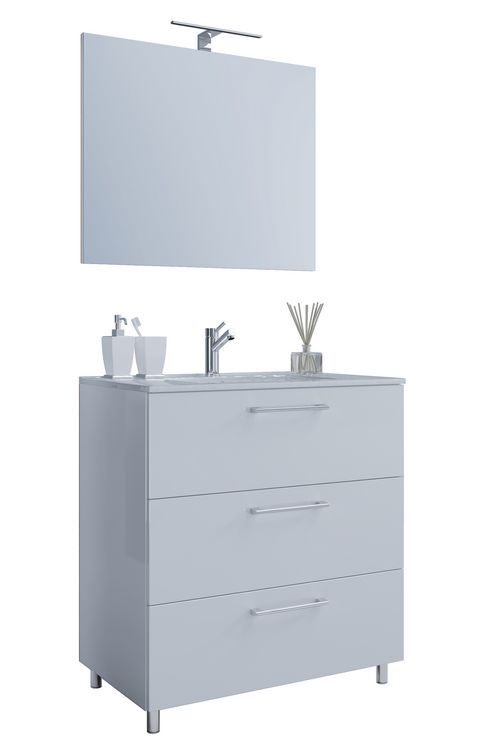 Produktbild: 3-tlg. Waschplatz Waschtisch Badinos Schublade 3SC