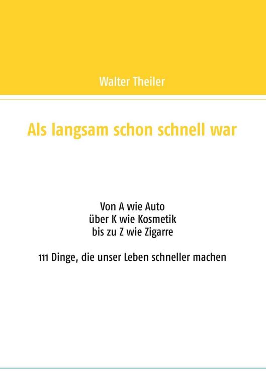 Produktbild: Als langsam schon schnell war