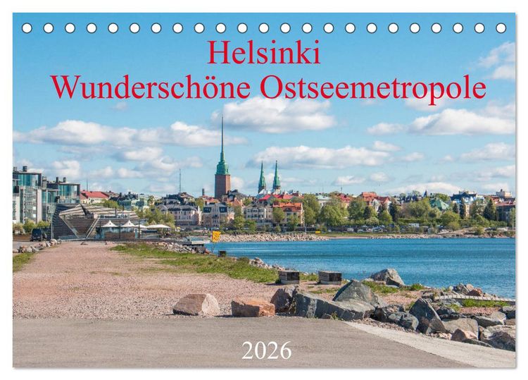 Produktbild: Helsinki - Wundersch&ouml;ne Ostseemetropole (Tischkalender 2026 DIN A5 quer), CALVENDO Monatskalender
