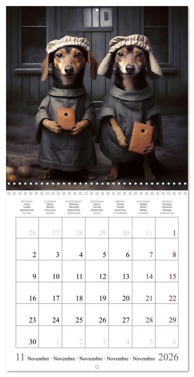 Produktbild: Fairy tale heroes with a wet nose (Wall Calendar 2026 12 &times; 12 Inch) CALVENDO 12 Month Wall Calendar