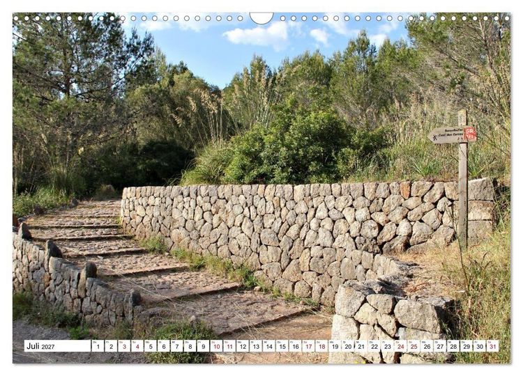 Produktbild: Mallorca GR 221. Weitwandern durch die Serra de Tramuntana (Wandkalender 2027 DIN A3 quer), CALVENDO Monatskalender
