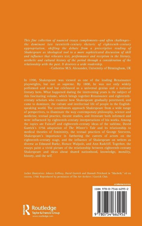Produktbild: Shakespeare and the Eighteenth Century