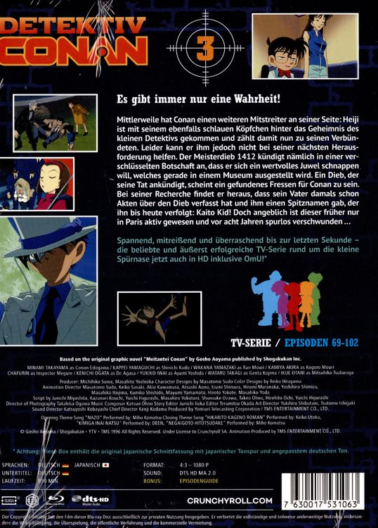 Produktbild: Detektiv Conan - Die TV-Serie - Box 3 [4 BRs]