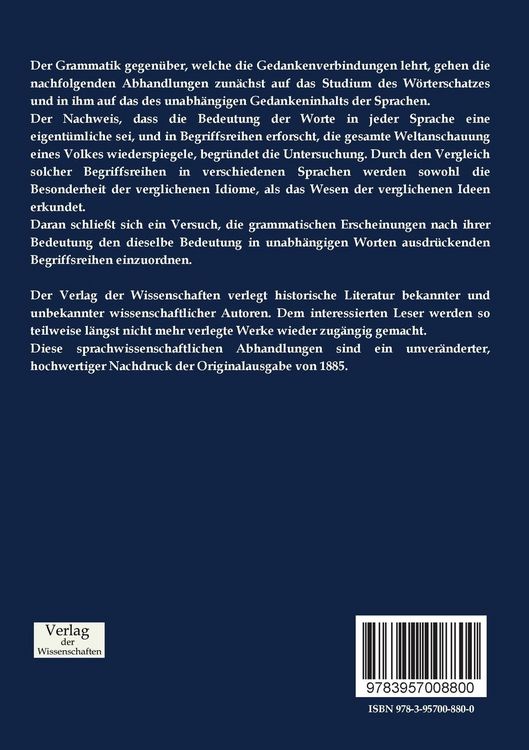 Produktbild: Sprachwissenschaftliche Abhandlungen