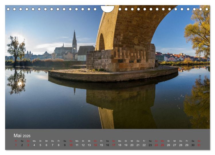 Produktbild: Regensburg - Stadtansichten (Wandkalender 2026 DIN A4 quer), CALVENDO Monatskalender