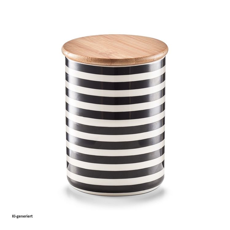 Produktbild: neuetischkultur Vorratsdose mit Bambusdeckel Stripes Vorratsdose mit Bambusdeckel Stripes
