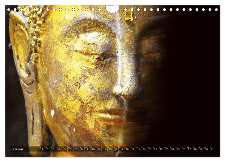 Produktbild: Buddhas tief im Fels (Wandkalender 2026 DIN A4 quer), CALVENDO Monatskalender