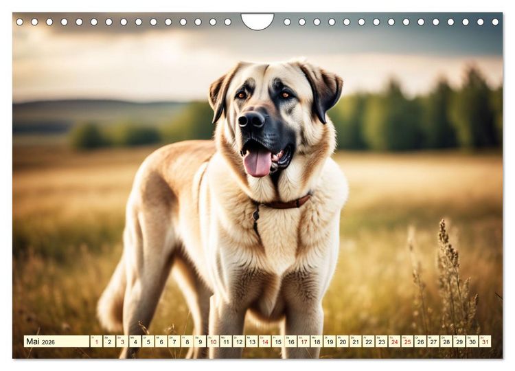 Produktbild: Kangal - der starke Herdenschutzhund (Wandkalender 2026 DIN A4 quer), CALVENDO Monatskalender