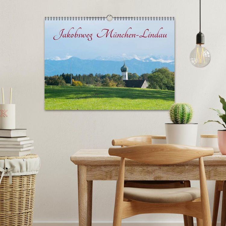 Produktbild: Jakobsweg M&uuml;nchen-Lindau (Wandkalender 2026 DIN A3 quer), CALVENDO Monatskalender