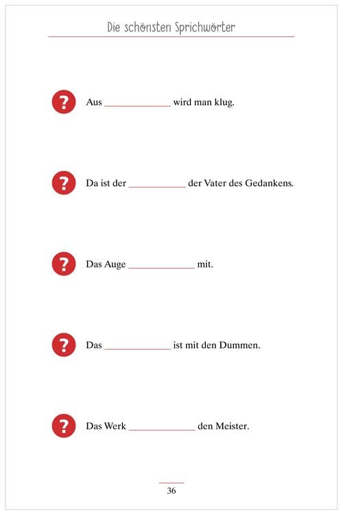 Produktbild: Beliebte Sprichw&ouml;rter. Das Ged&auml;chtnistraining-Quiz f&uuml;r Senioren. Ideal als Besch&auml;ftigung, Ged&auml;chtnistraining, Aktivierung bei Demenz.