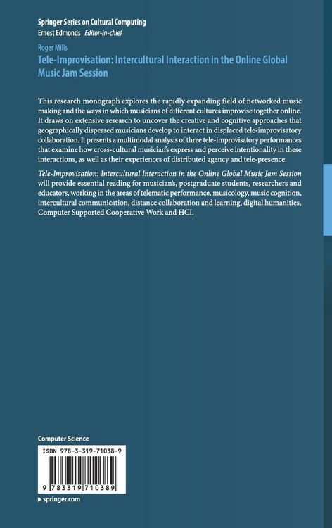 Produktbild: Tele-Improvisation: Intercultural Interaction in the Online Global Music Jam Session