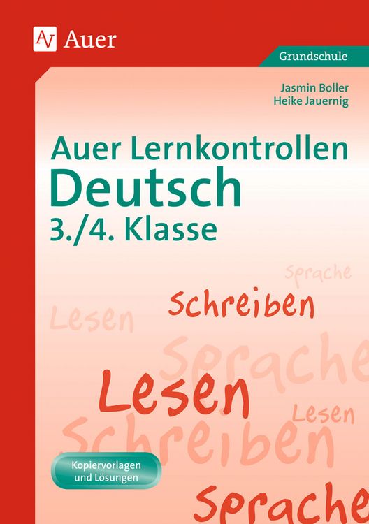 Produktbild: Auer Lernkontrollen Deutsch, Klasse 3/4