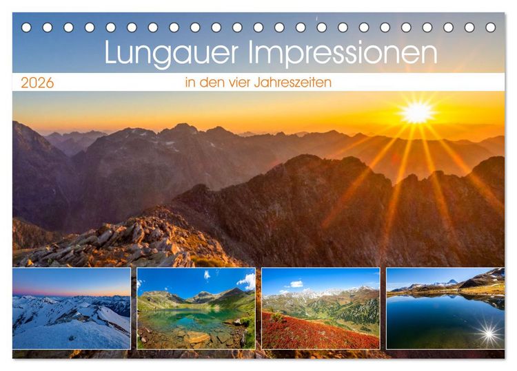Produktbild: Lungauer Impressionen (Tischkalender 2026 DIN A5 quer), CALVENDO Monatskalender