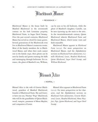 Produktbild: Anne Rice's Vampire Chronicles An Alphabettery