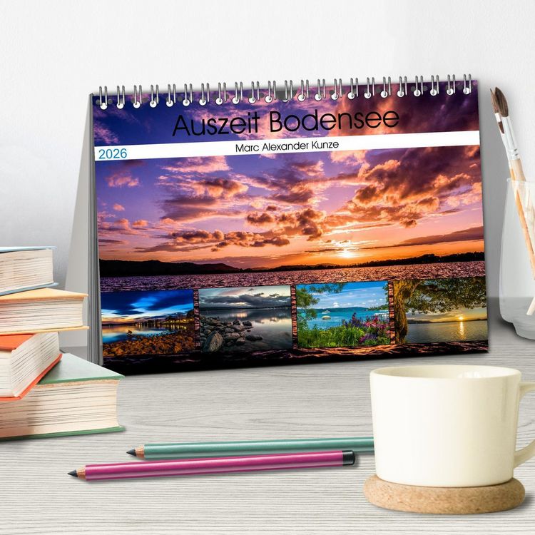 Produktbild: Auszeit Bodensee (Tischkalender 2026 DIN A5 quer), CALVENDO Monatskalender