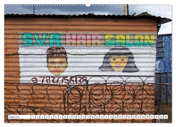 Produktbild: Barbershops in Afrika (hochwertiger Premium Wandkalender 2026 DIN A2 quer), Kunstdruck in Hochglanz