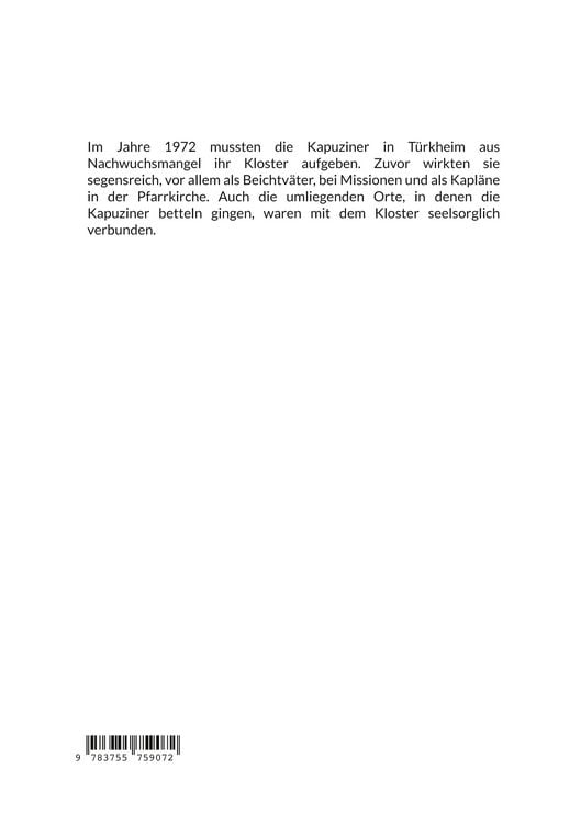 Produktbild: Die Kapuziner in T&uuml;rkheim im 20. Jahrhundert
