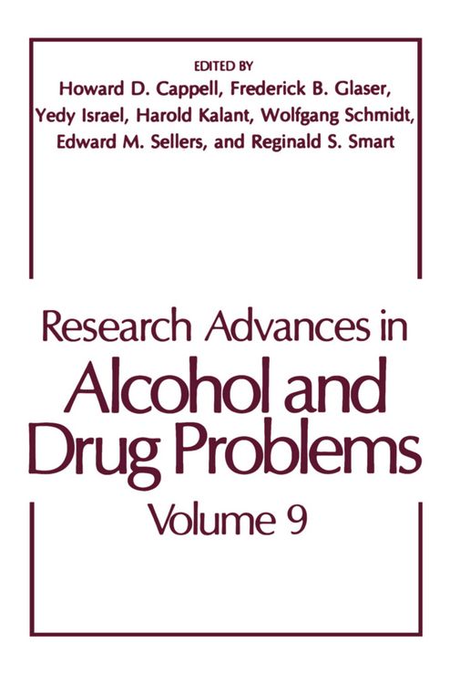 Produktbild: Research Advances in Alcohol and Drug Problems