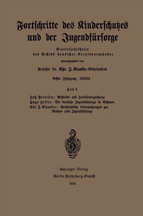 Produktbild: Fortschritte des Kinderschutzes und der Jugendf&uuml;rsorge