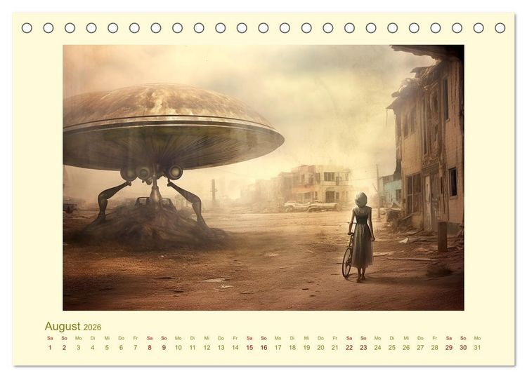 Produktbild: Surreale Alienwelt (Tischkalender 2026 DIN A5 quer), CALVENDO Monatskalender