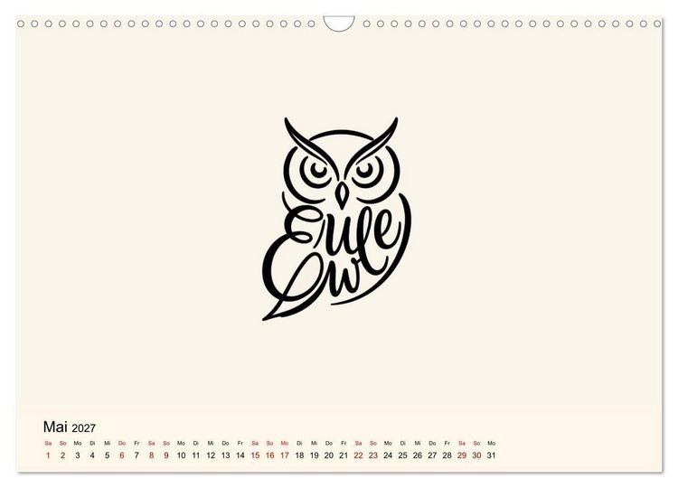 Produktbild: Buchstabentiere (Wandkalender 2027 DIN A3 quer), CALVENDO Monatskalender