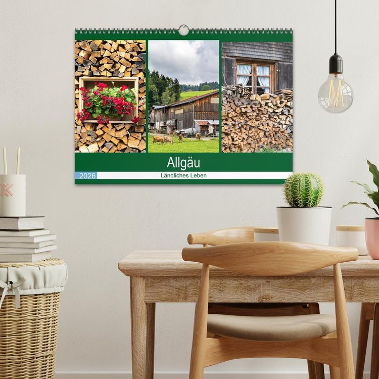 Produktbild: Allg&auml;u - Landliches Leben (Wandkalender 2026 DIN A3 quer), CALVENDO Monatskalender