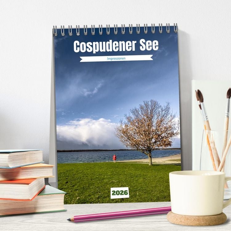 Produktbild: Cospudener See (Tischkalender 2026 DIN A5 hoch), CALVENDO Monatskalender