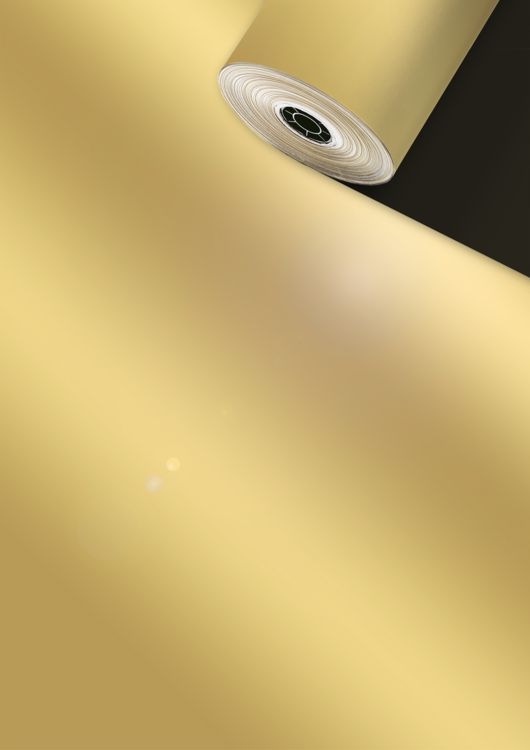 Produktbild: Geschenkpapier Uni Lux gold (Rolle, 50 cm)