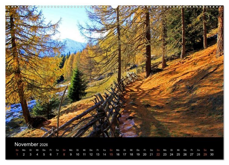 Produktbild: Das Ultental und seine Jahreszeiten (Wandkalender 2026 DIN A2 quer), CALVENDO Monatskalender
