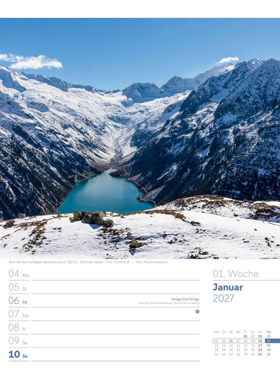 Produktbild: Faszination Alpenwelt Wochenplaner Kalender 2027