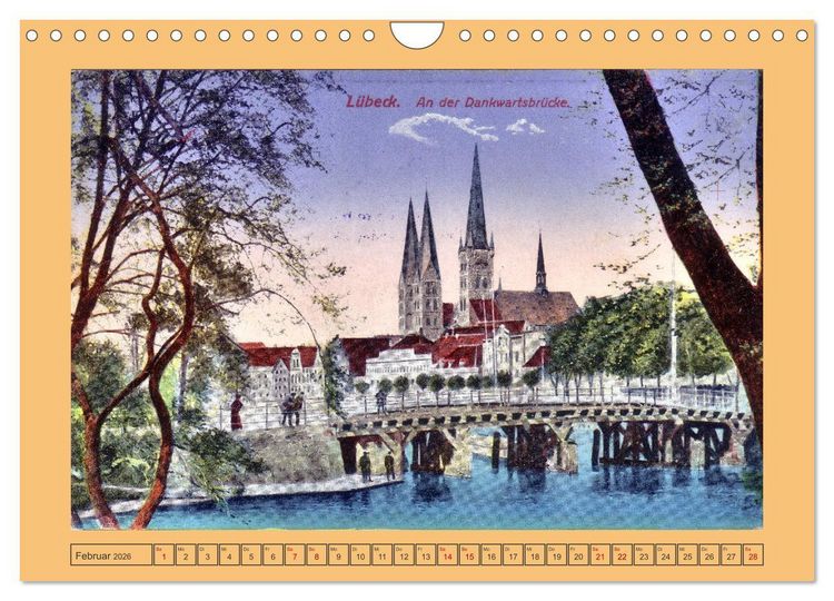 Produktbild: Gru&szlig; aus L&uuml;beck (Wandkalender 2026 DIN A4 quer), CALVENDO Monatskalender