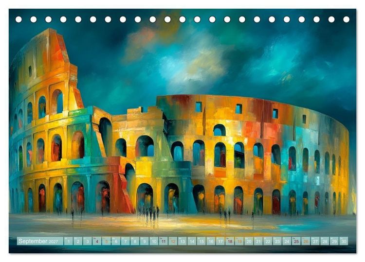 Produktbild: Visionen aus Linie und Raum (Tischkalender 2027 DIN A5 quer), CALVENDO Monatskalender