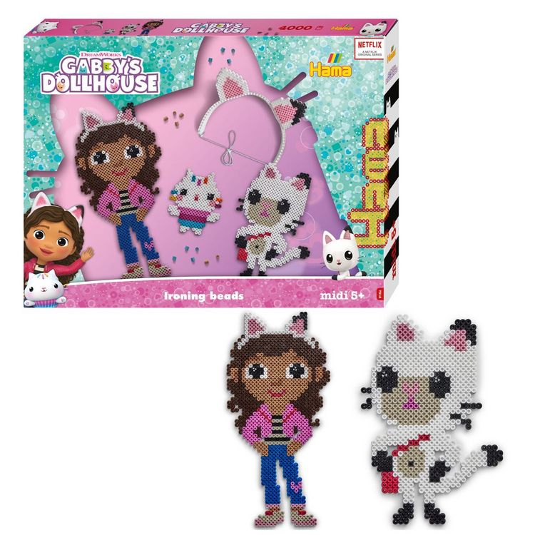 Produktbild: Hama Bügelperlen Kreativset GABBY'S DOLLHOUSE 4000 Perlen