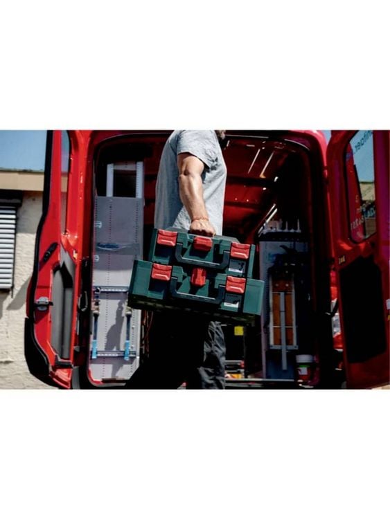 Produktbild: Metabo metaBOX 145 626886000 Maschinenkoffer ABS Gr&uuml;n/Rot (L x B x H) 396 x 296 x 145mm