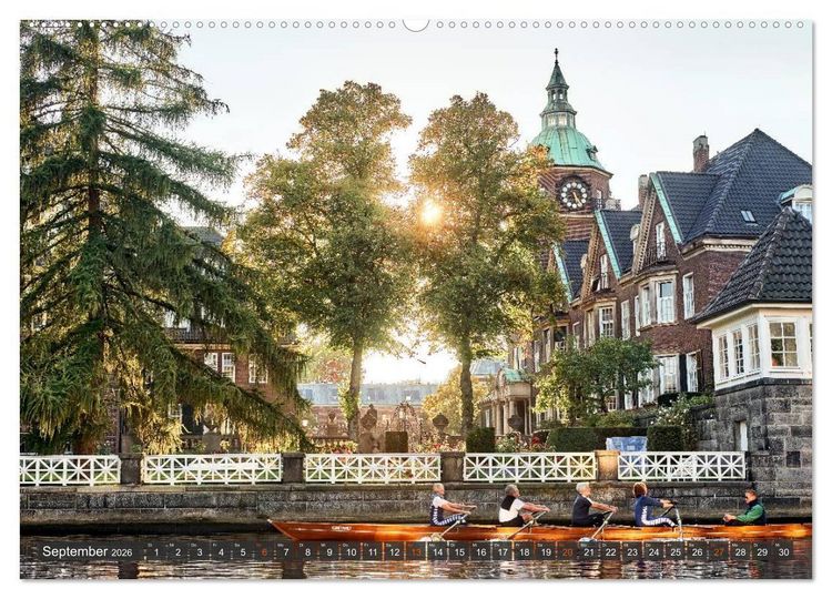 Produktbild: Hamburg Stadt an der Alster und Elbe (Wandkalender 2026 DIN A2 quer), CALVENDO Monatskalender