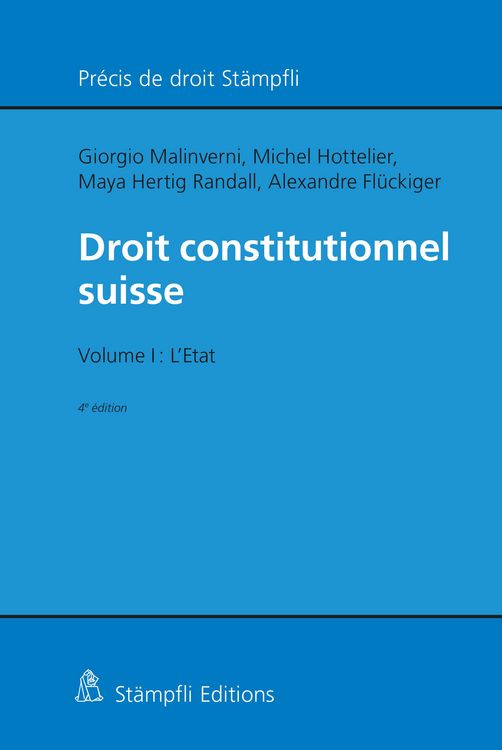 Produktbild: Droit constitutionnel suisse