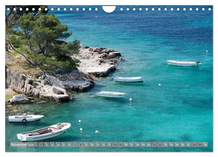 Produktbild: Dalamtinische K&uuml;ste - Momente einer Reise (Wandkalender 2026 DIN A4 quer), CALVENDO Monatskalender