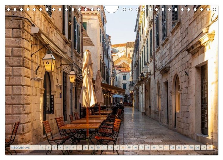 Produktbild: Dubrovnik historische Altstadt - UNESCO‑Welterbe im sonnigen Kroatien (Wandkalender 2027 DIN A4 quer), CALVENDO Monatskalender