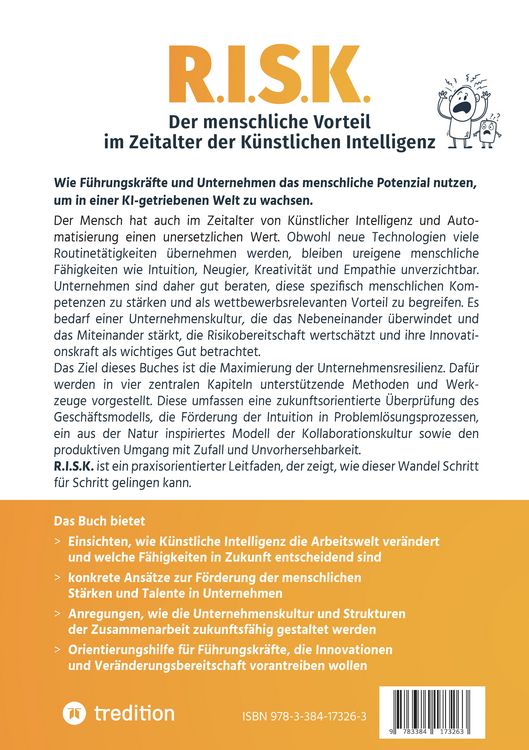 Produktbild: R.I.S.K. - Der menschliche Vorteil im Zeitalter der K&uuml;nstlichen Intelligenz