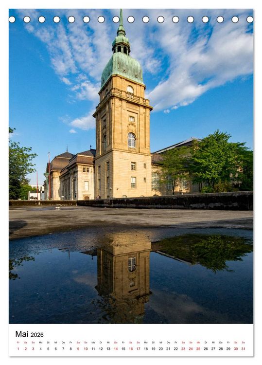 Produktbild: Darmstadt erleben! (Tischkalender 2026 DIN A5 hoch), CALVENDO Monatskalender