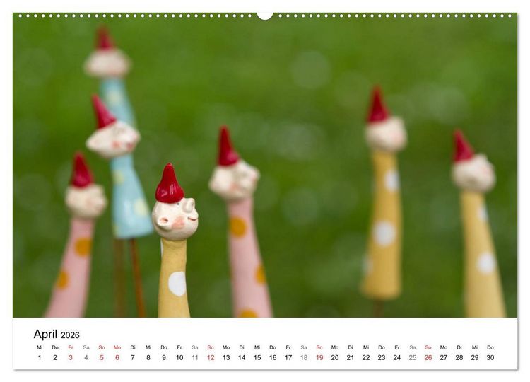 Produktbild: Tausendsch&ouml;n - handgeferigte Tonwesen (Wandkalender 2026 DIN A2 quer), CALVENDO Monatskalender