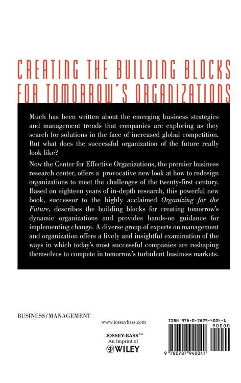 Produktbild: Tomorrows Organization