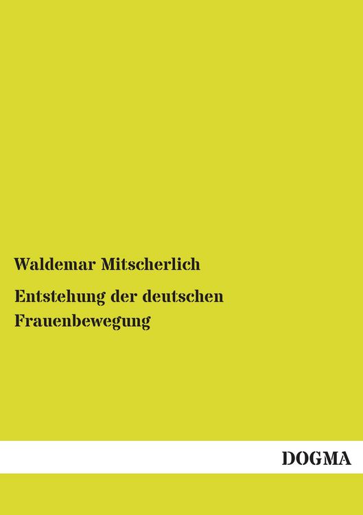 Produktbild: Entstehung der deutschen Frauenbewegung