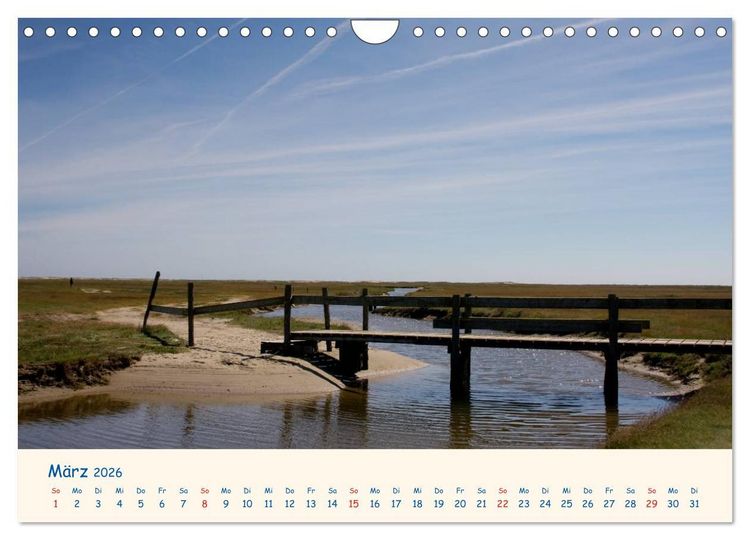 Produktbild: Urlaub auf Borkum (Wandkalender 2026 DIN A4 quer), CALVENDO Monatskalender