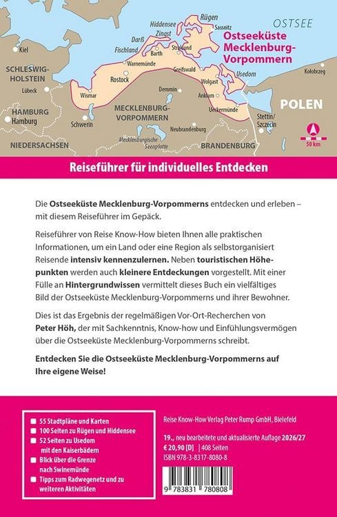 Produktbild: Reise Know-How Reisef&uuml;hrer Ostseek&uuml;ste Mecklenburg-Vorpommern