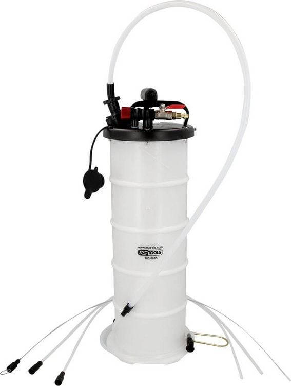 Produktbild: KS Tools 160.0865 Vakuum-Absaugpumpe 6,5 Liter inklusive 4 Sonden Absaug-Schnellanschluss-System