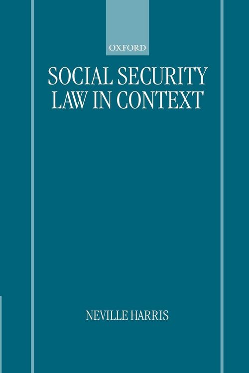 Produktbild: Social Security Law in Context